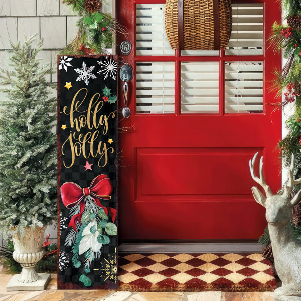 The Holiday Aisle® Wood Wall Mounted Outdoor Christmas Decoration | Wayfair